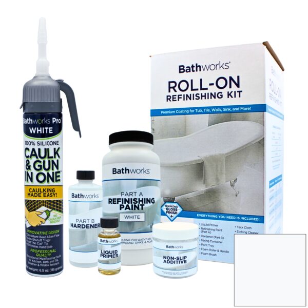 Roll-On Kit with Non-Slip & Caulk and Gun in One